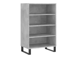 Aparador alto madera de ingeniería gris hormigón 57x35x90 cm ES39522