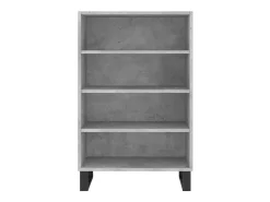Aparador alto madera de ingeniería gris hormigón 57x35x90 cm ES39522