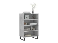 Aparador alto madera de ingeniería gris hormigón 57x35x90 cm ES39522