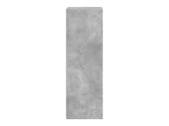 Aparador alto madera de ingeniería gris hormigón 50x41x124 cm