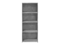 Aparador alto madera de ingeniería gris hormigón 50x41x124 cm
