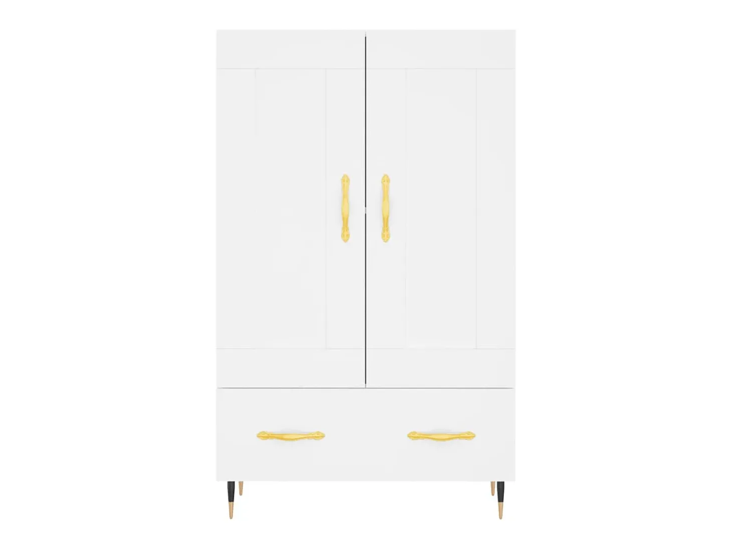 Aparador alto madera de ingeniería blanco 69,5x31x115 cm