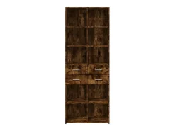 Aparador alto madera de ingeniería roble ahumado 70x42,5x185 cm