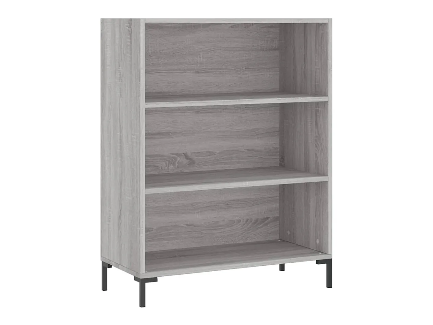 Aparador alto madera de ingeniería gris Sonoma 69,5x32,5x180 cm ES58424