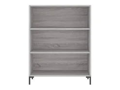 Aparador alto madera de ingeniería gris Sonoma 69,5x32,5x180 cm ES58424