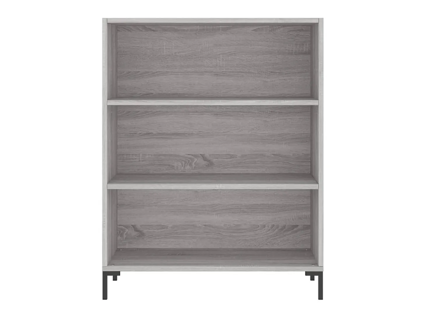 Aparador alto madera de ingeniería gris Sonoma 69,5x32,5x180 cm ES58424