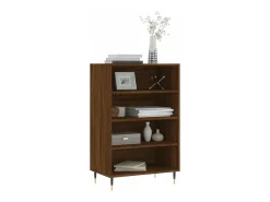 Aparador alto madera de ingeniería marrón roble 57x35x90 cm