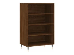 Aparador alto madera de ingeniería marrón roble 57x35x90 cm