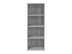 Aparador alto madera de ingeniería gris Sonoma 45x41x124 cm