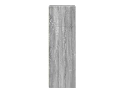 Aparador alto madera de ingeniería gris Sonoma 45x41x124 cm