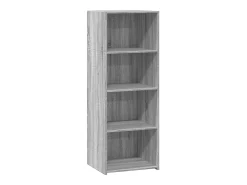 Aparador alto madera de ingeniería gris Sonoma 45x41x124 cm