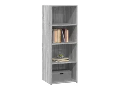 Aparador alto madera de ingeniería gris Sonoma 45x41x124 cm
