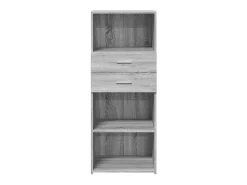 Aparador alto madera de ingeniería gris Sonoma 50x42,5x124 cm