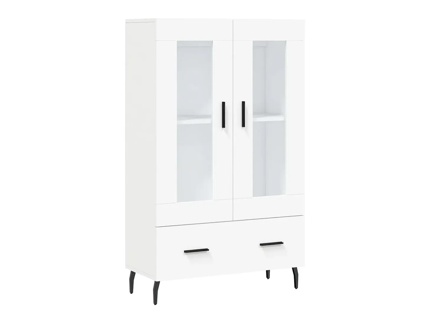 Aparador alto madera de ingeniería blanco 69,5x31x115 cm ES83782
