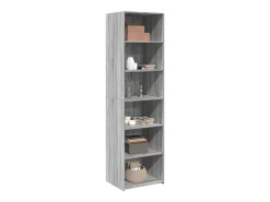 Aparador alto madera de ingeniería gris Sonoma 50x41x185 cm