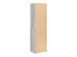 Aparador alto madera de ingeniería gris Sonoma 50x41x185 cm