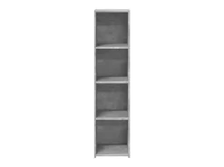 Aparador alto madera de ingeniería gris hormigón 30x41x124 cm
