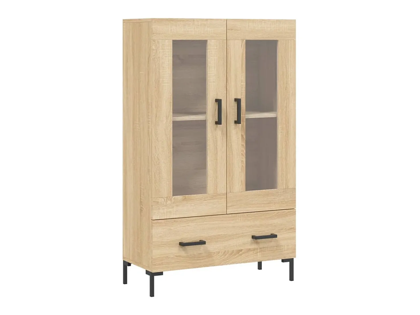 Aparador alto madera de ingeniería roble Sonoma 69,5x31x115 cm