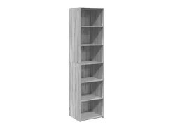 Aparador alto madera de ingeniería gris Sonoma 45x41x185 cm