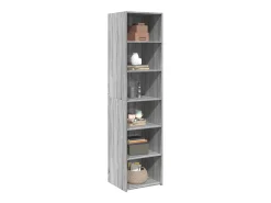Aparador alto madera de ingeniería gris Sonoma 45x41x185 cm