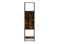 Aparador alto madera de ingeniería y metal 35,5x35x139 cm
