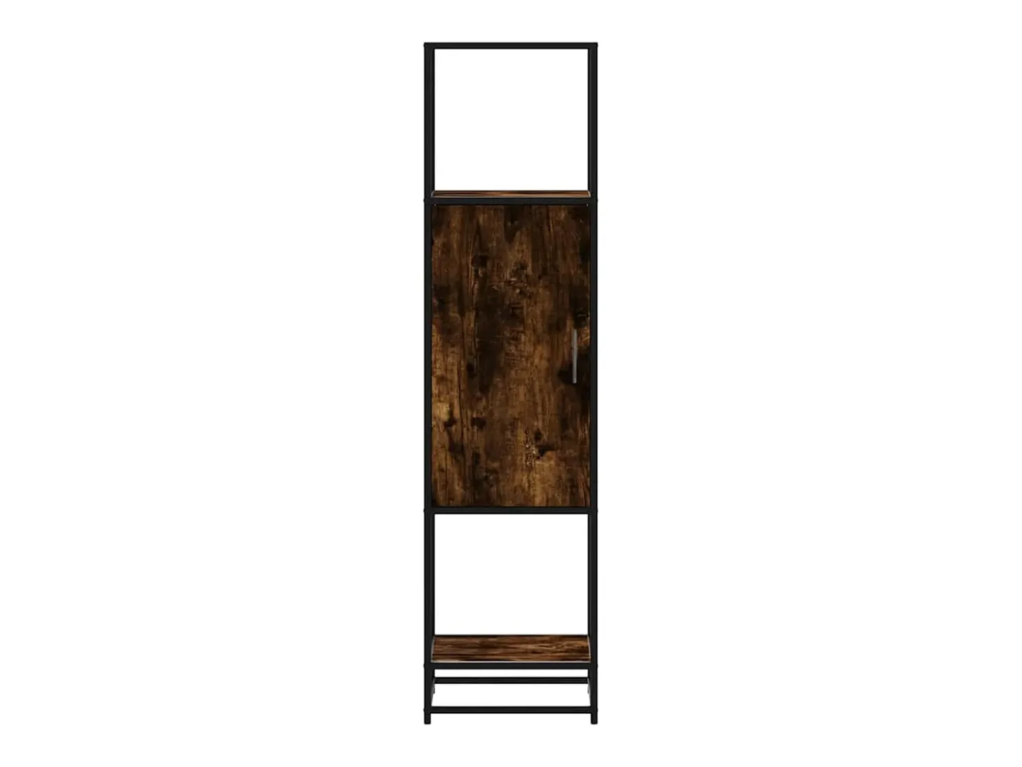 Aparador alto madera de ingeniería y metal 35,5x35x139 cm