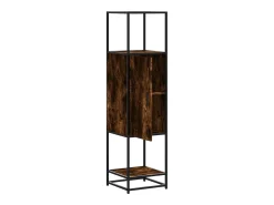 Aparador alto madera de ingeniería y metal 35,5x35x139 cm