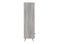 Aparador alto madera de ingeniería gris Sonoma 69,5x31x115 cm