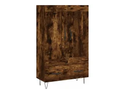Aparador alto madera de ingeniería roble ahumado 69,5x31x115 cm