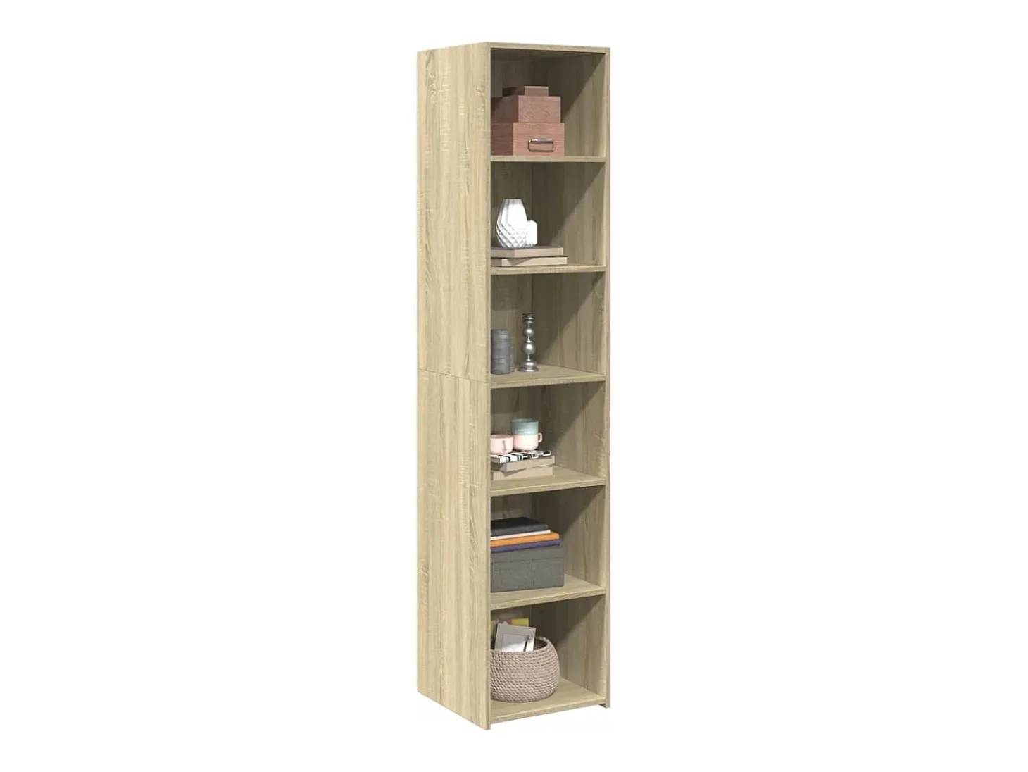 Aparador alto madera de ingeniería roble Sonoma 40x41x185 cm