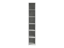 Aparador alto madera de ingeniería gris hormigón 30x41x185 cm
