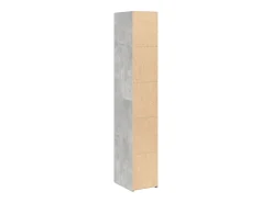 Aparador alto madera de ingeniería gris hormigón 30x41x185 cm