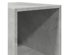 Aparador alto madera de ingeniería gris hormigón 30x41x185 cm