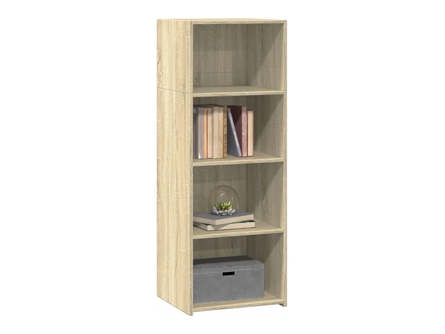 Aparador alto madera de ingeniería roble Sonoma 45x41x124 cm