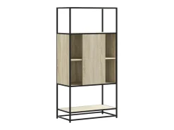 Aparador alto madera de ingeniería y metal Sonoma 68x35x139 cm