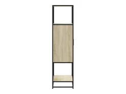 Aparador alto madera de ingeniería y metal Sonoma 68x35x139 cm
