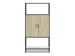 Aparador alto madera de ingeniería y metal Sonoma 68x35x139 cm