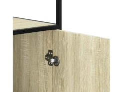 Aparador alto madera de ingeniería y metal Sonoma 68x35x139 cm