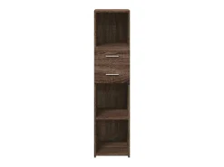 Aparador alto madera de ingeniería marrón roble 30x42,5x124 cm