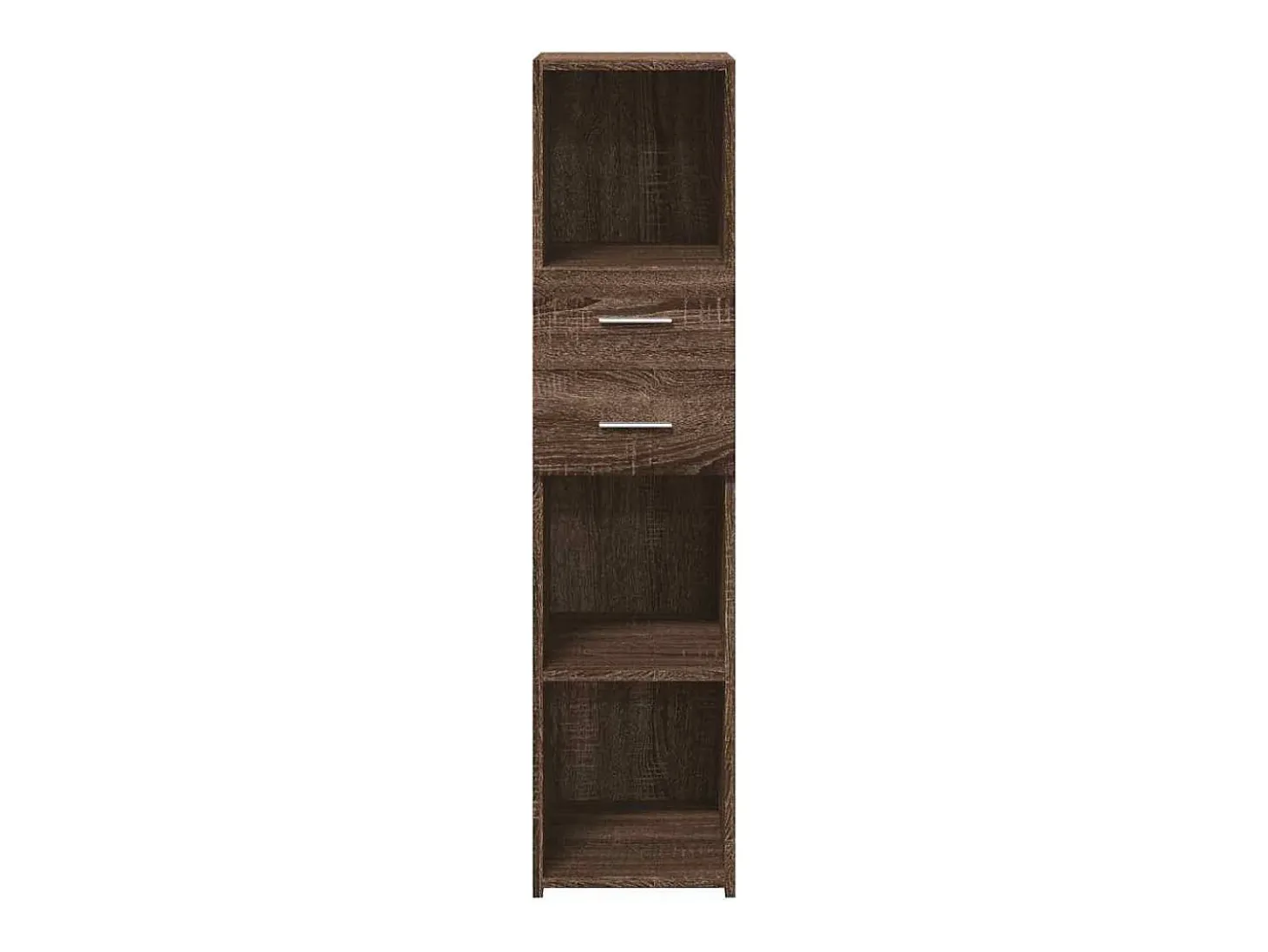 Aparador alto madera de ingeniería marrón roble 30x42,5x124 cm