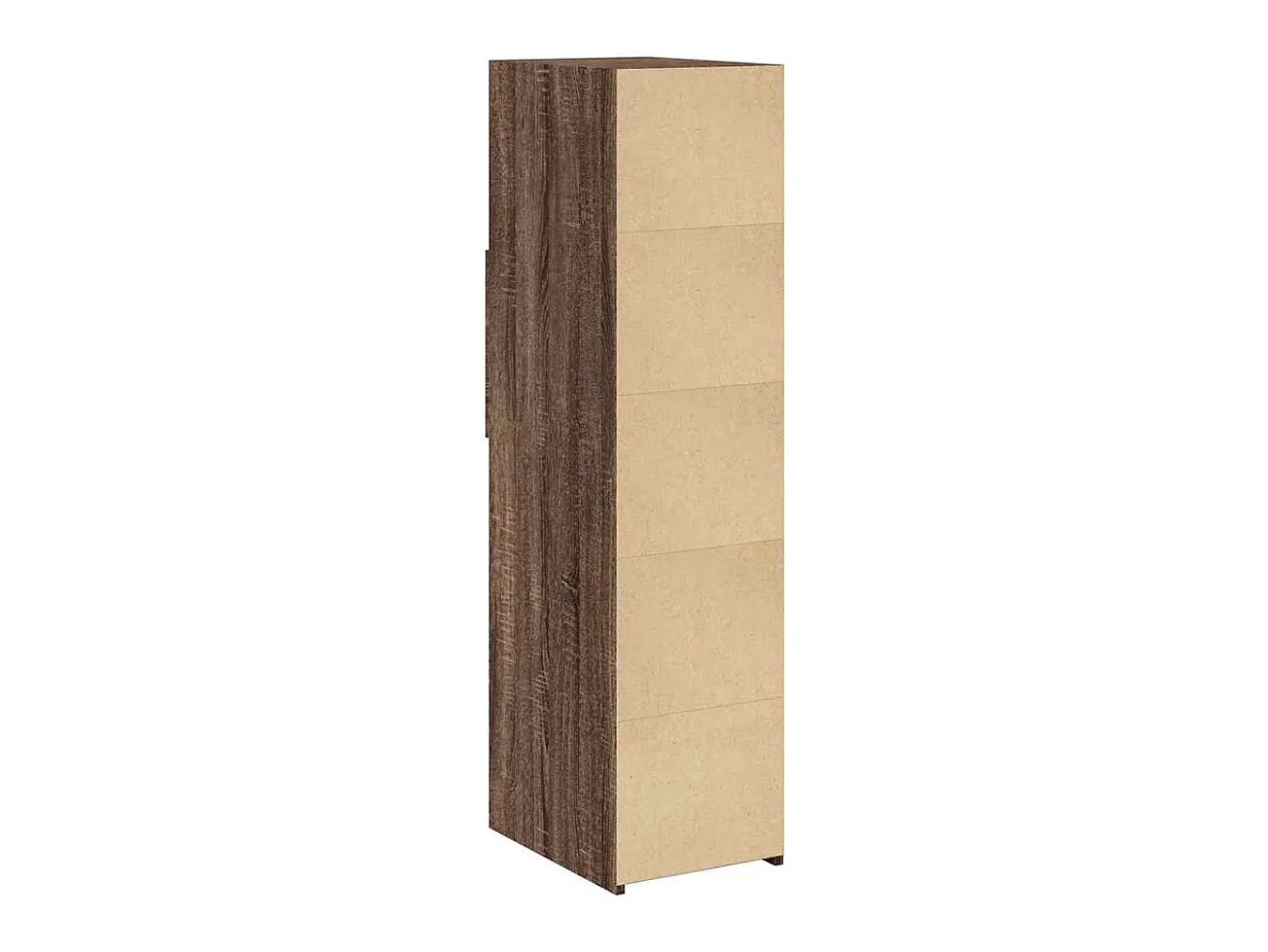Aparador alto madera de ingeniería marrón roble 30x42,5x124 cm