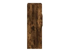 Aparador alto madera de ingeniería roble ahumado 50x42,5x124 cm