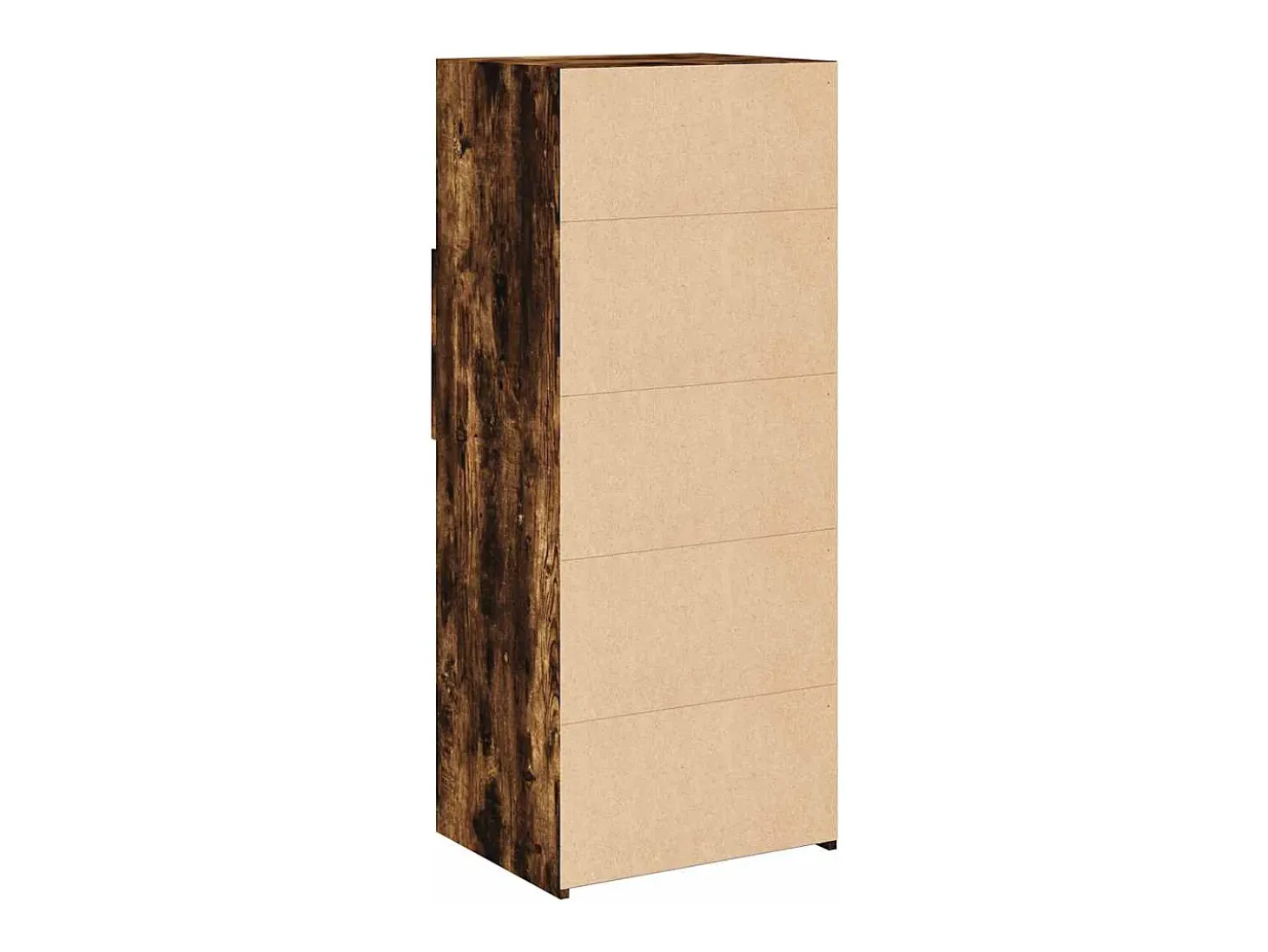 Aparador alto madera de ingeniería roble ahumado 50x42,5x124 cm