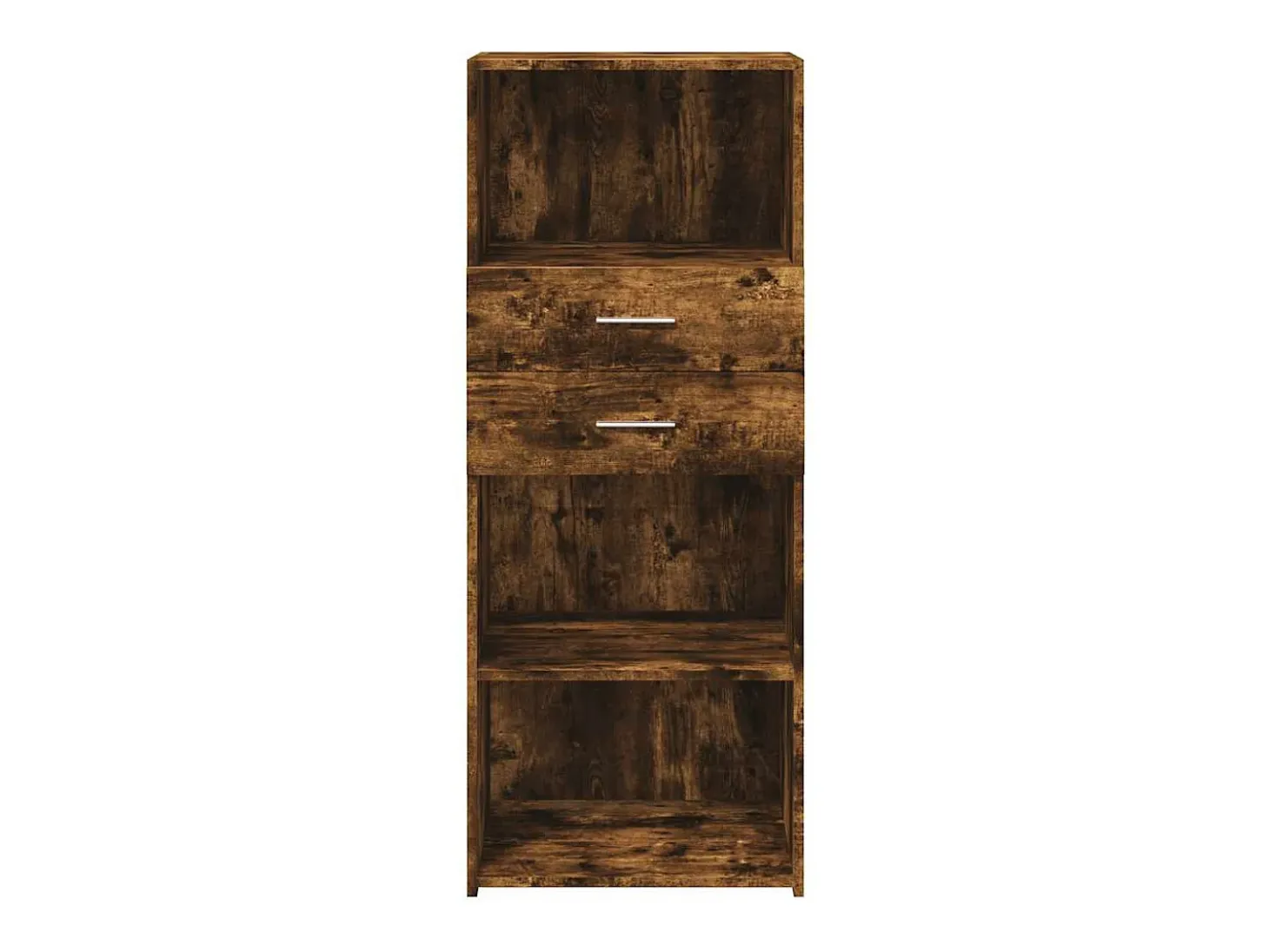 Aparador alto madera de ingeniería roble ahumado 50x42,5x124 cm