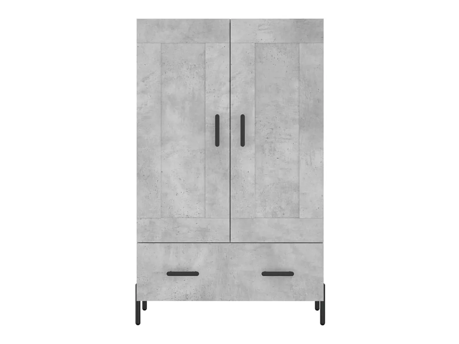 Aparador alto madera de ingeniería gris hormigón 69,5x31x115 cm ES84829