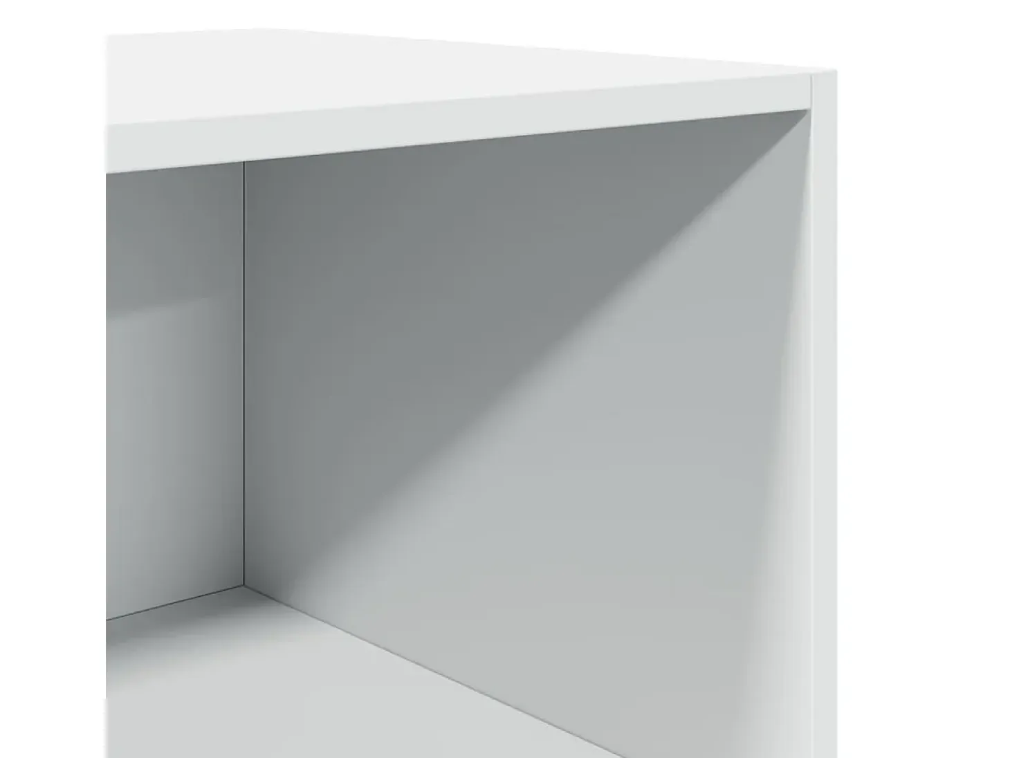 Aparador alto madera de ingeniería blanco 40x41x185 cm