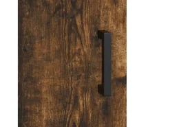 Aparador alto madera de ingeniería roble ahumado 69,5x31x115 cm