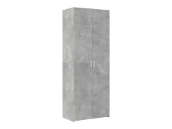 Aparador alto madera de ingeniería gris hormigón 70x42,5x185 cm