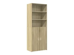 Aparador alto madera de ingeniería roble Sonoma 70x42,5x185 cm