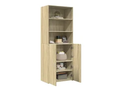 Aparador alto madera de ingeniería roble Sonoma 70x42,5x185 cm